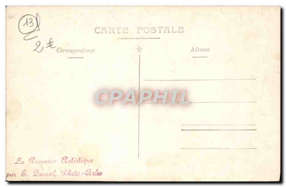 Chapelle der Sainte-Chapelle — Geschnitzter Altar — La Provence Artistique von E. Barral, Photo-Arles — Rückseite