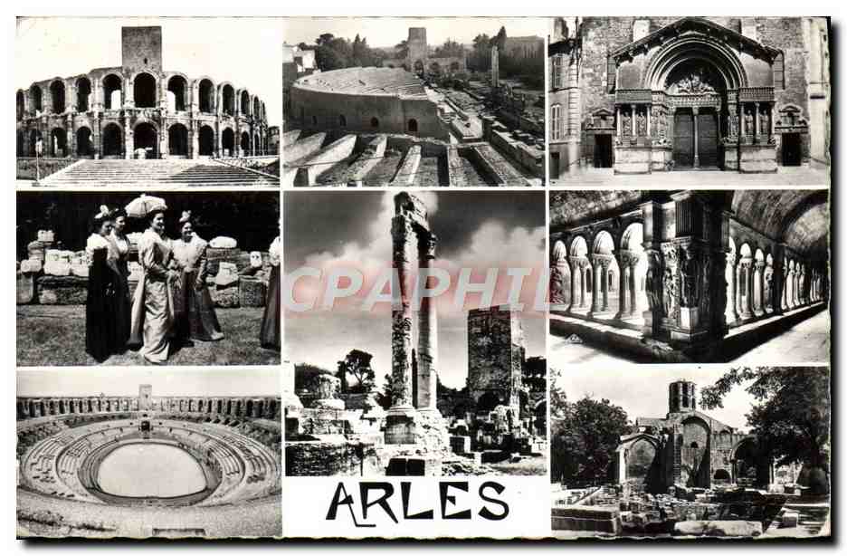 Arles — Collage antiker Sehenswürdigkeiten — Cie des Arts Photomécaniques