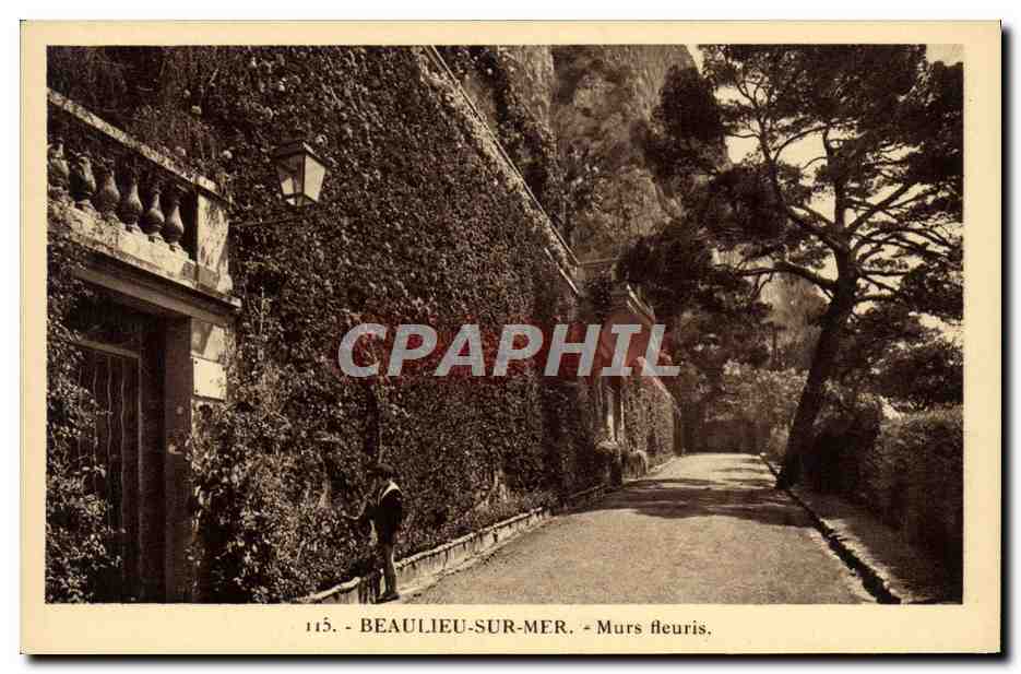 CPA Beaulieu Sur Mer Murs Fleuris