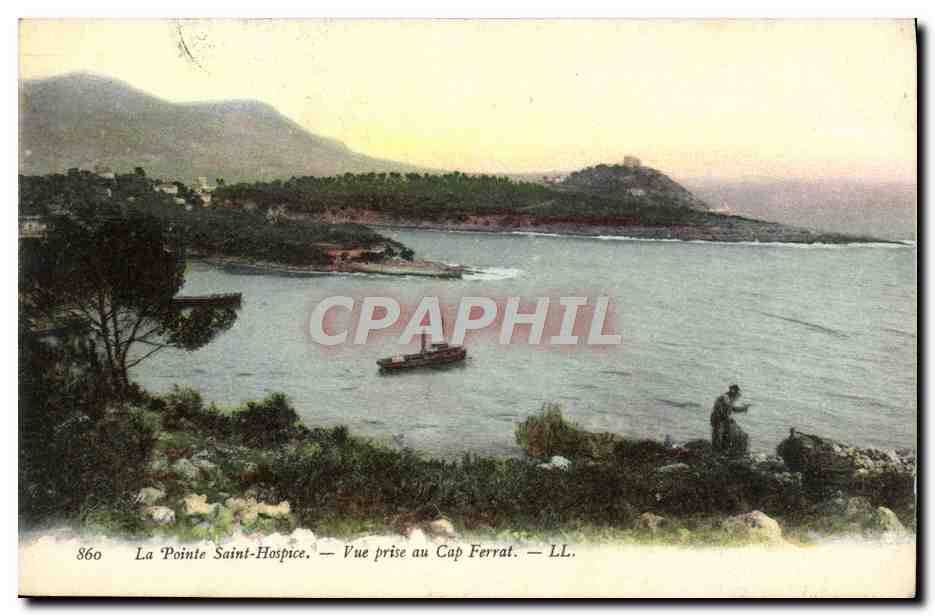 CPA La Pointe Saint Hospice Vue Prise Au Cap Ferrat