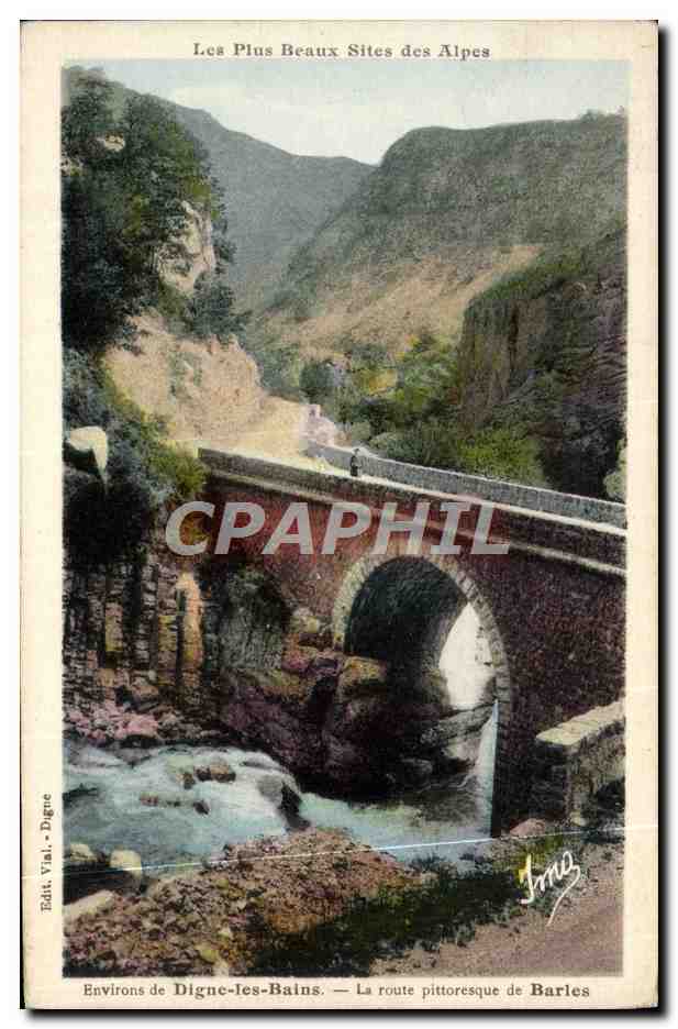 CPA Digne Les Bains La Route Pittoresque De Barles