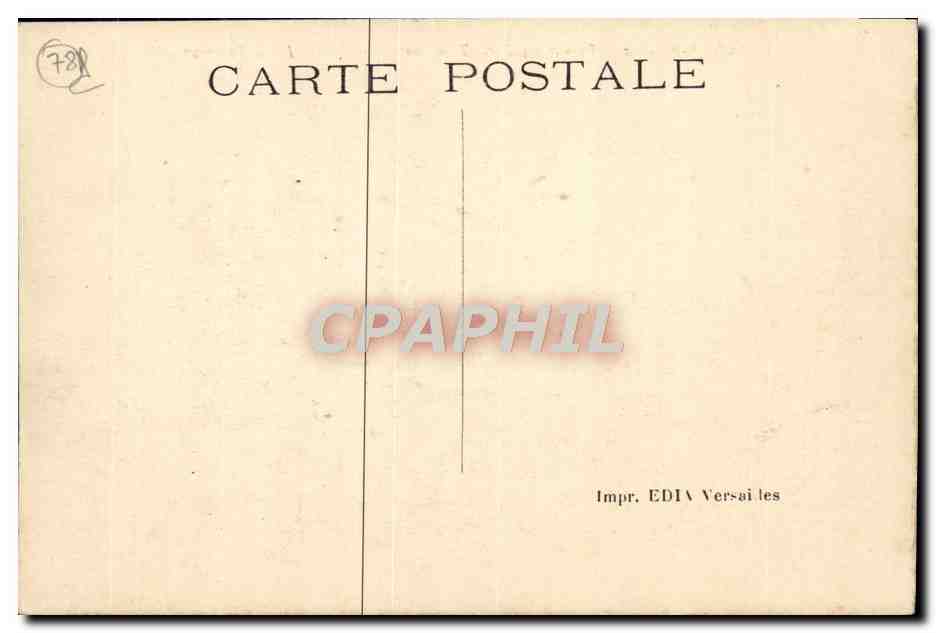 CPA Versailles Palais Du Petit Trianon — Verso