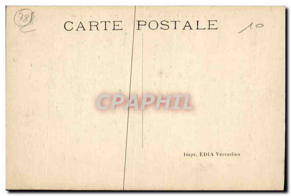 CPA Versailles Facade Du Palais  — Rückseite