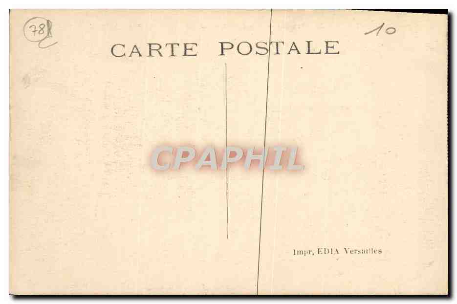 CPA Versailles Parc Bassin d'Apollon — Verso