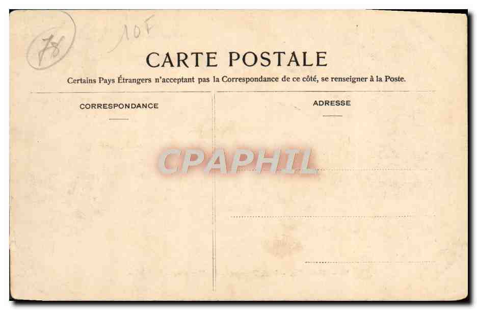 CPA Versailles Petit Trianon Le Hameau La ferme — Rückseite