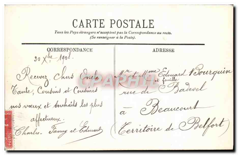CPA Versailles Le Chateau Galerie Des Glaces — Verso