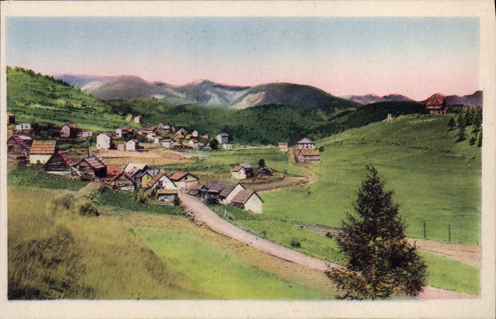 CPA Les Launes Et I'Hotel Du Mont Monier