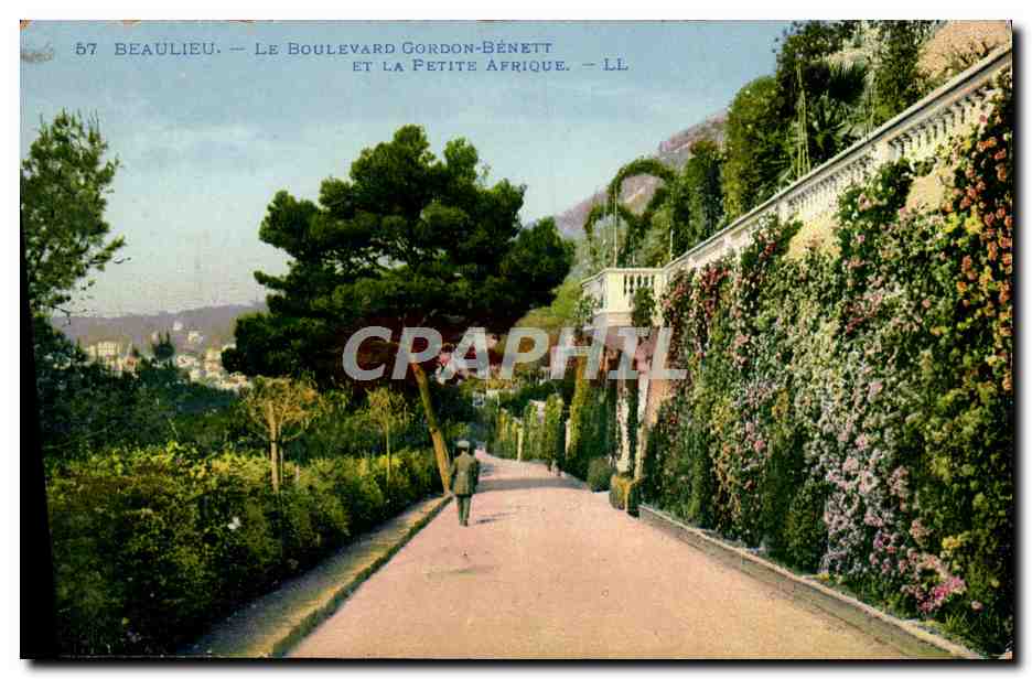 CPA Beaulieu Le Boulevard Gordon Benett