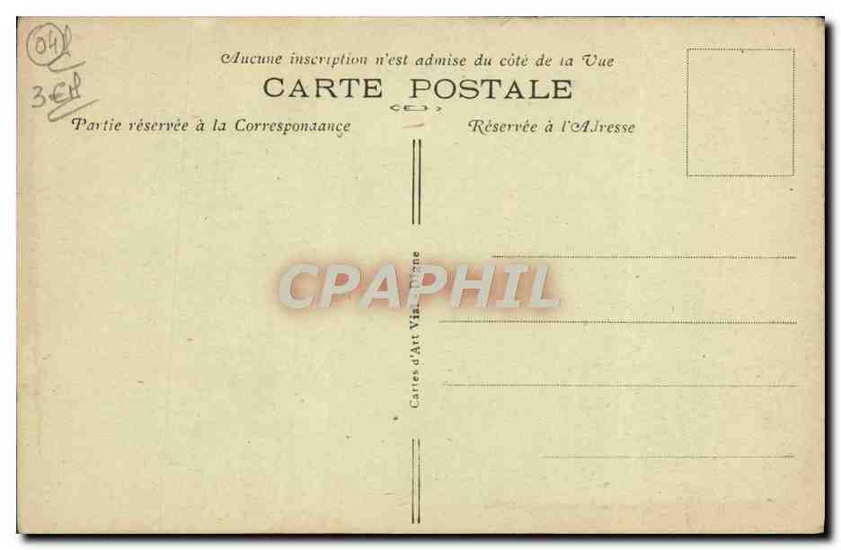 CPA Digne Les Bains Cascade D'Auzet — Rückseite