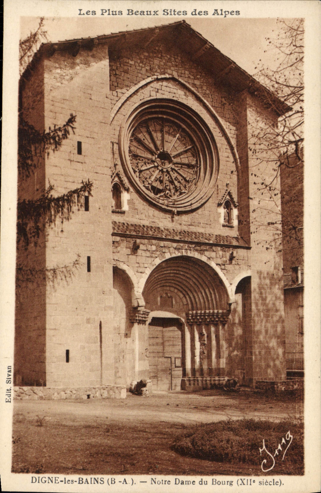 Digne-les-Bains (B-A.) — Notre Dame du Bourg (XIIe siècle) — Edit. Sivan