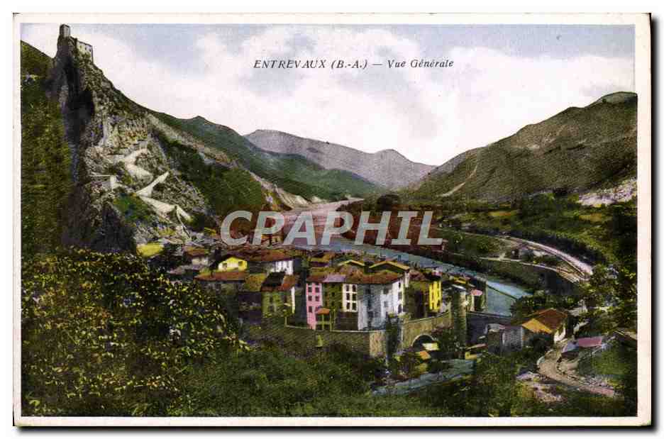 Entrevaux (B.-A.) — Vue Générale — J. Combier, Mâcon