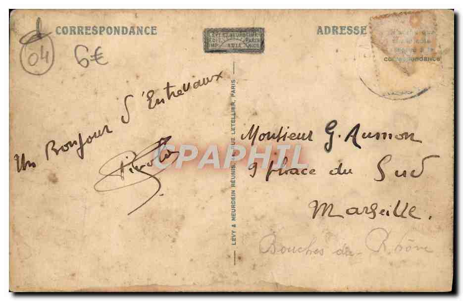 CPA Vallee Du Var Entrevaux Vue Generale Et La Citadelle — Rückseite