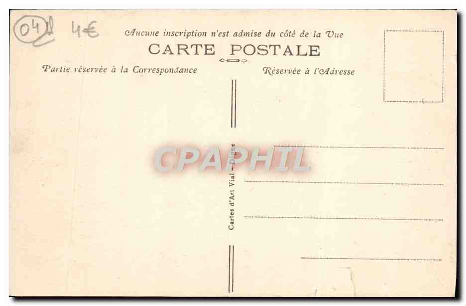 CPA Digne Les Bains Notre Dame Du Bourg — Back