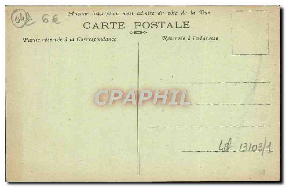 CPA Digne Les Bains La Vallee Des Eaux Chaudes Et I'Etablissement thermal — Verso