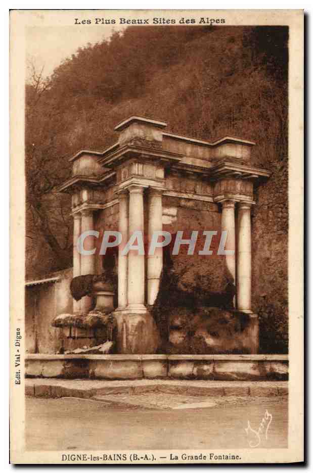 Digne-les-Bains (B.-A.) — Die Grande Fontaine — Verlag Vial - Digne