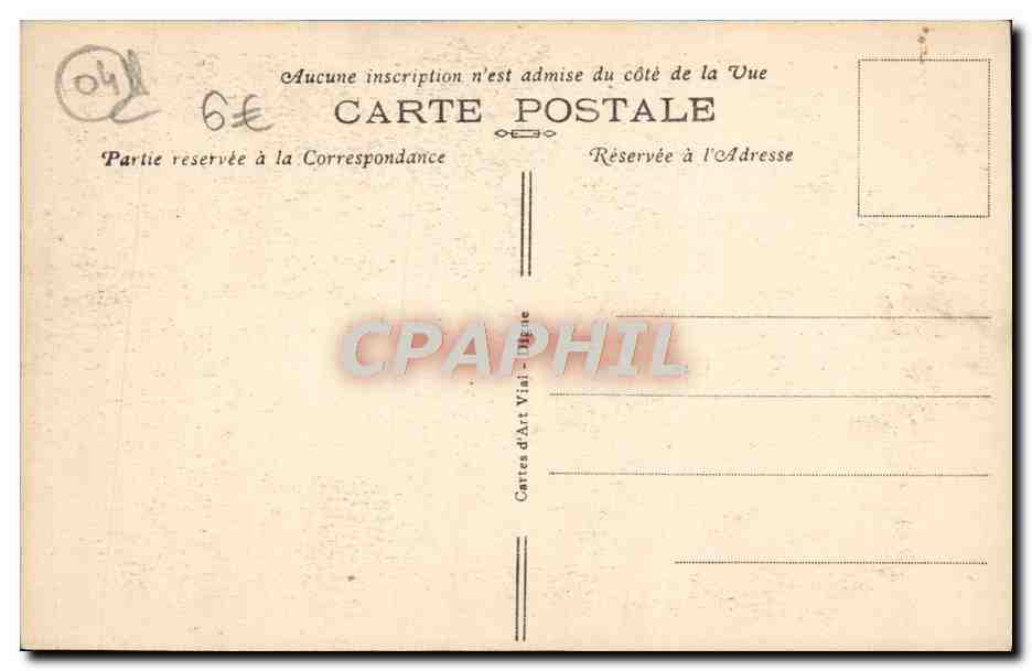 CPA Digne Les Bains La Chapelle De Cousson — Rückseite