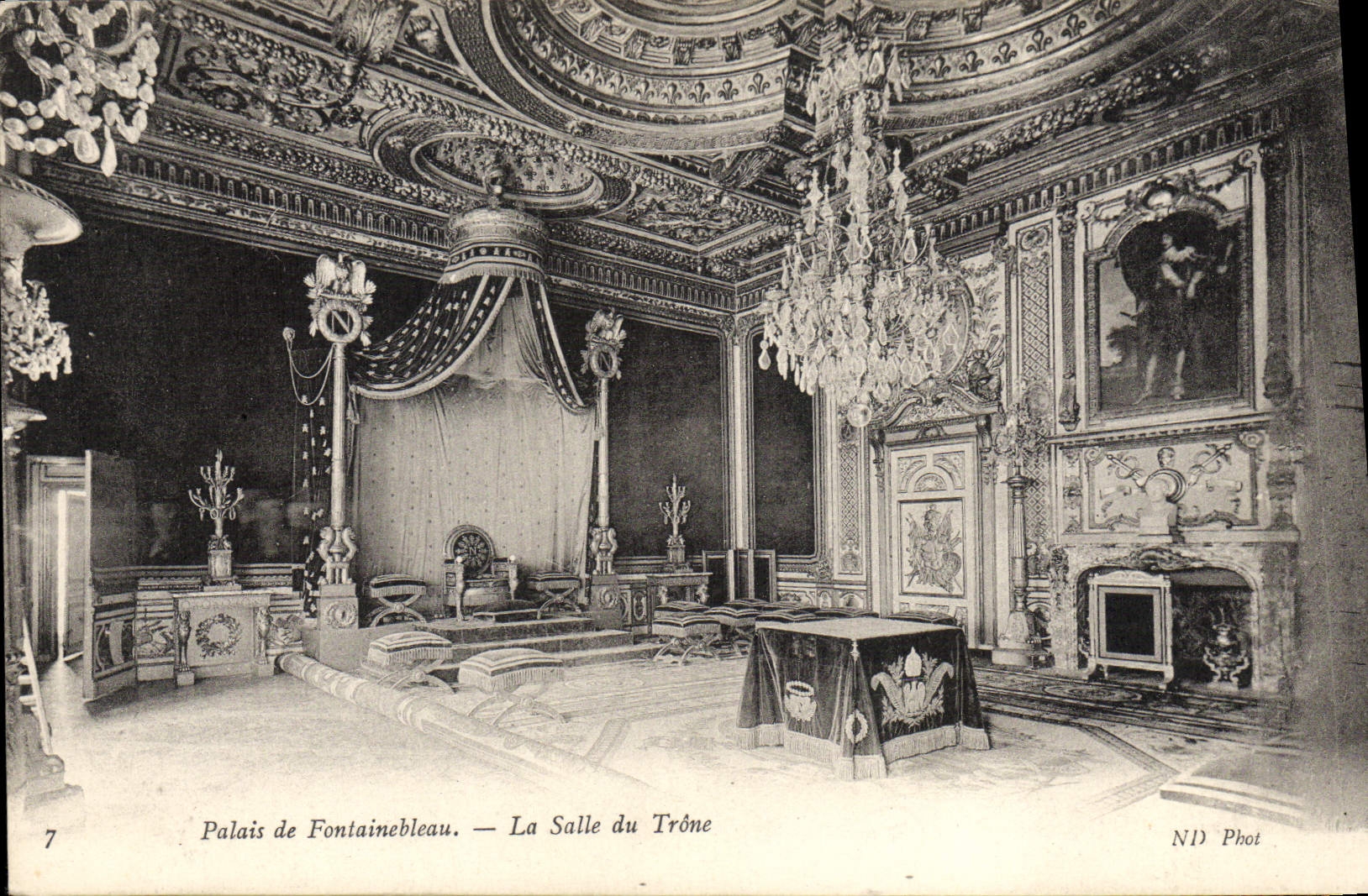 Schloss Fontainebleau — Der Thronsaal — NID Phot - Vorderseite