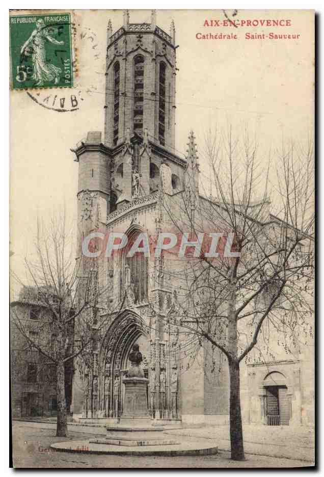 CPA Aix En Provence Cathedrale Saint Sauveur