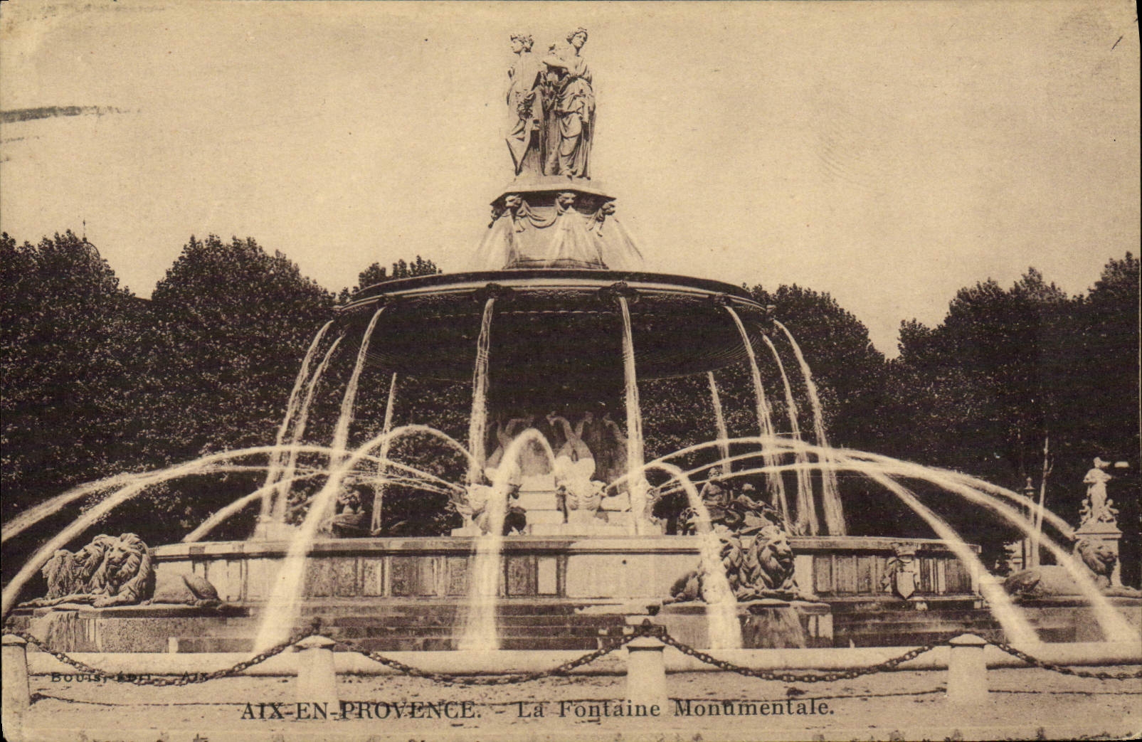 Aix-en-Provence — La Fontaine Monumentale — Bousis, Éd. Aix