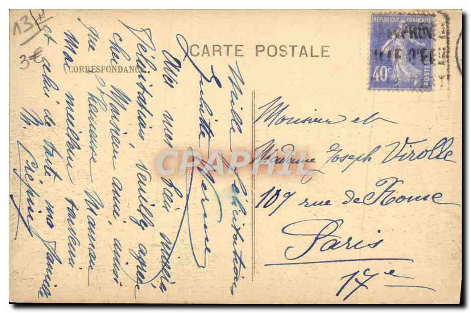 Aix-en-Provence — La Fontaine Monumentale — Bousis, Éd. Aix — Verso