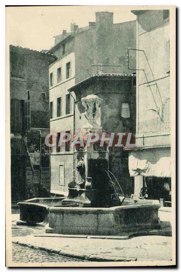 Aix-en-Provence — Fontaine de la Place des Tanneurs — J. Goulard, Éditeur & A. Cliché E. Brun