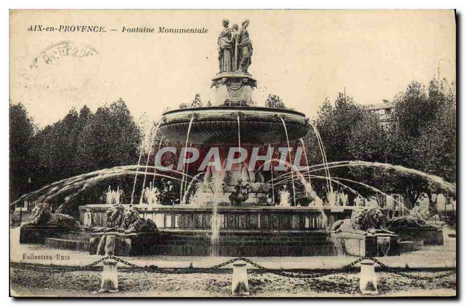 AIX-en-PROVENCE — Fontaine Monumentale — Collection Vate