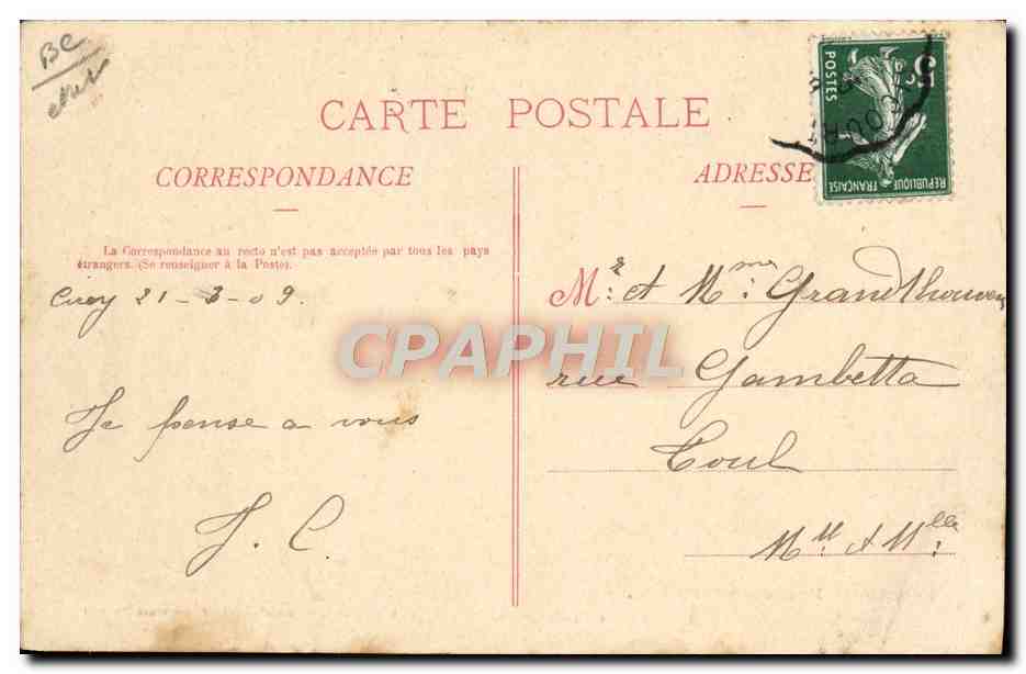 CPA Douanes Douaniers Frontiere franco allemande Depart pour l'embuscade Chien  — Rückseite