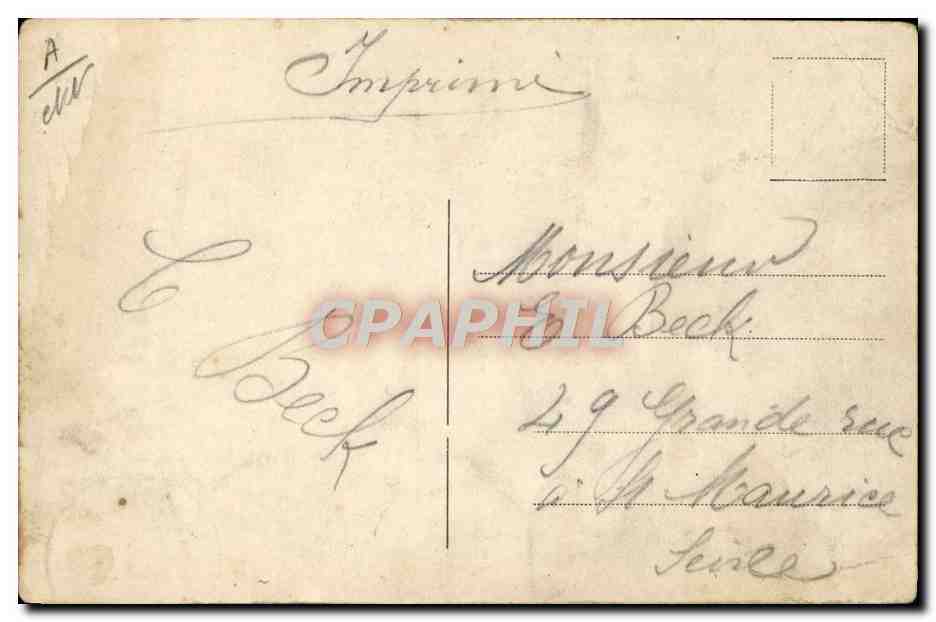 CPA Douanes Douaniers Frontiere franco allemande au col de la Schlucht  — Rückseite