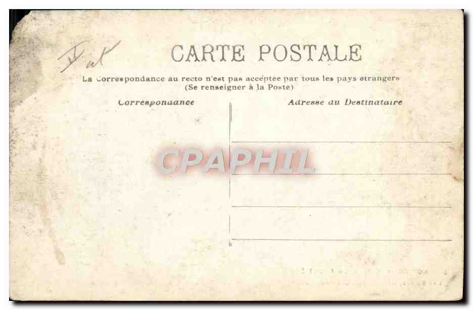 CPA Douanes Nos Douaniers a la frontiere Les adieux Depart de la caserne Chien — Rückseite