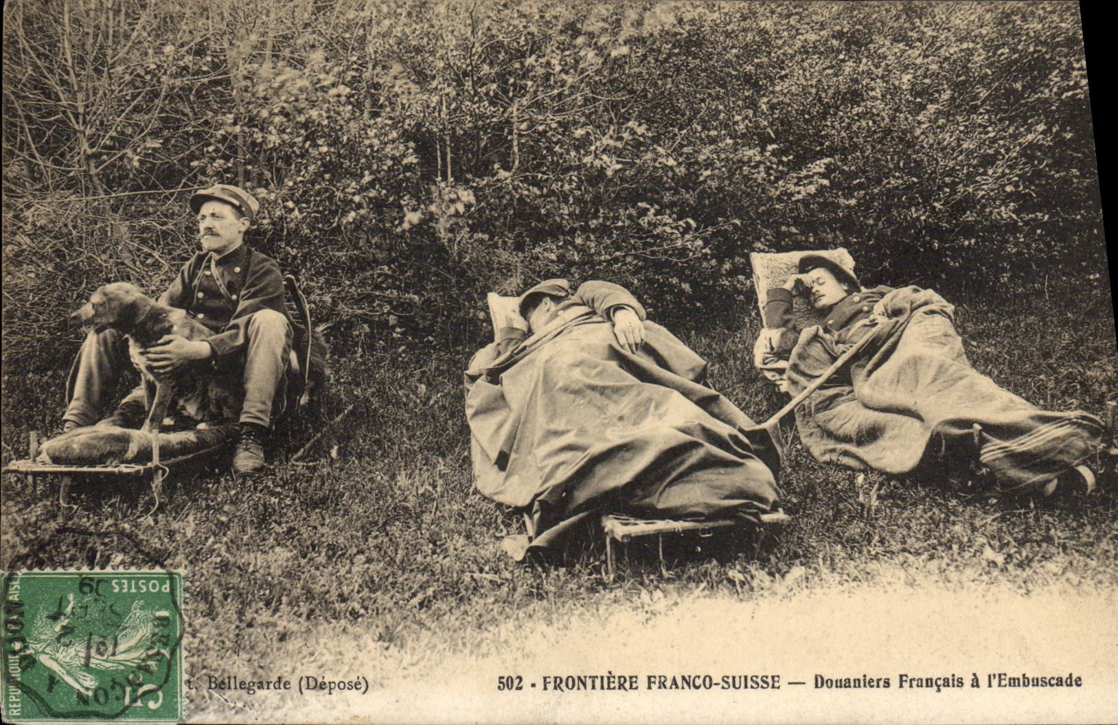 Frontière Franco-Suisse — Douaniers Français à l'Embuscade — Bellegarde (Déposé) n°502