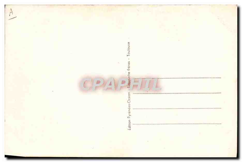 CPA Douanes Douaniers La Cerdagne Bourg Madame Le poste de douanes francaises Pyrenees Orientales — Rückseite
