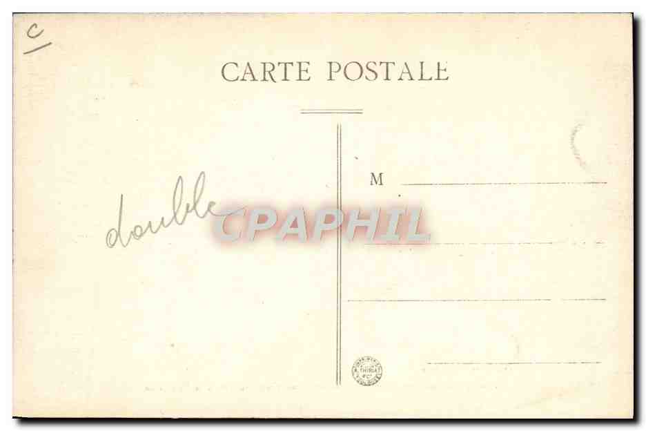 Soldats Français et Italiens à la Frontière — Mont-Genèvre (1869) — Imp. pap. Francon, Briançon — Rückseite