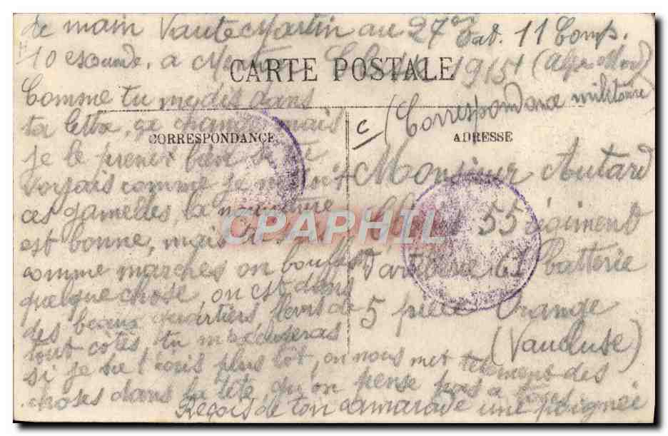Menton — Visite des marchandises à la Douane Française — LL. Selecta — Rückseite