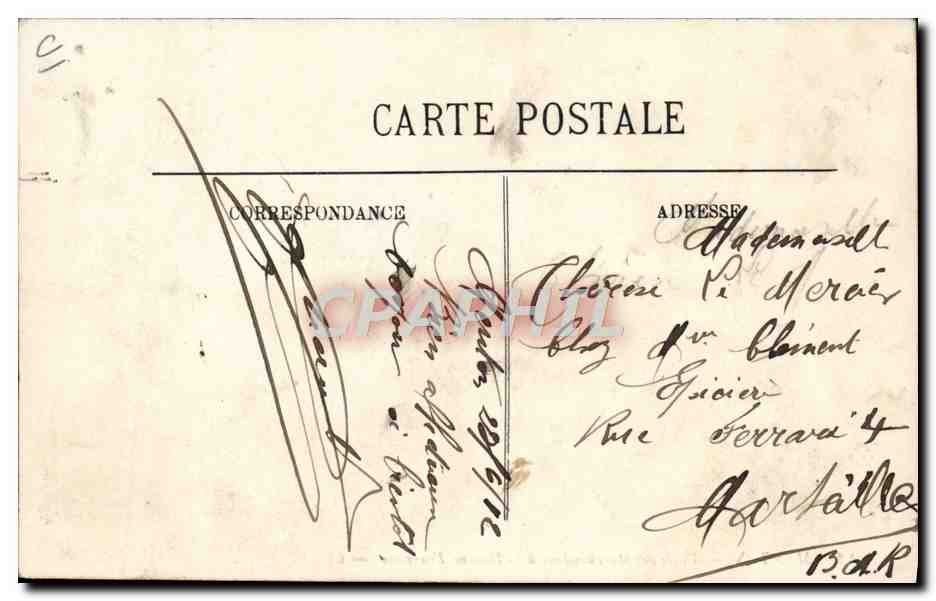 Menton — Visite des Marchandises à la Douane Française — LL. — Rückseite