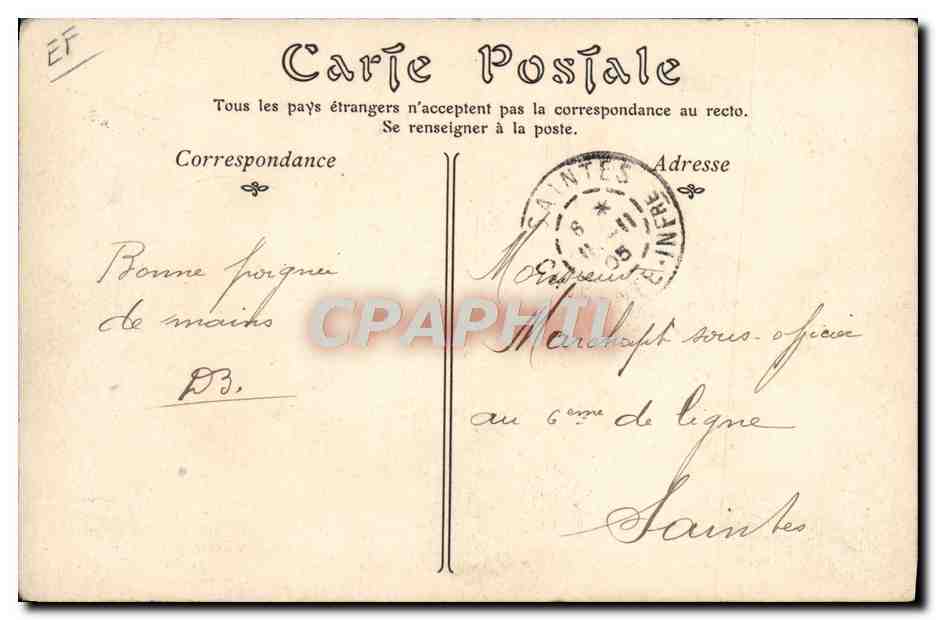 CPA Bagne Bagnard Ile de Re Saint Martin Debarquement de forcats TOP — Rückseite