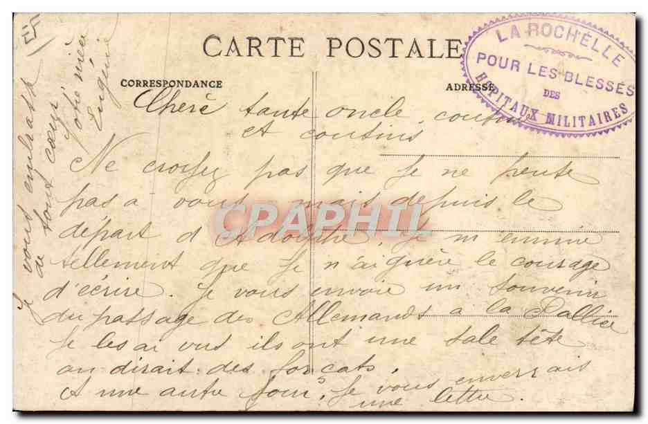 CPA Bagne Bagnard La Pallice Embarquement des prisonniers allemands pour l'Ile de Re TOP — Rückseite