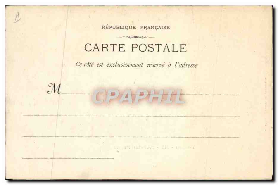CPA Bagne Bagnard Toulon L'ancien bagne  — Rückseite