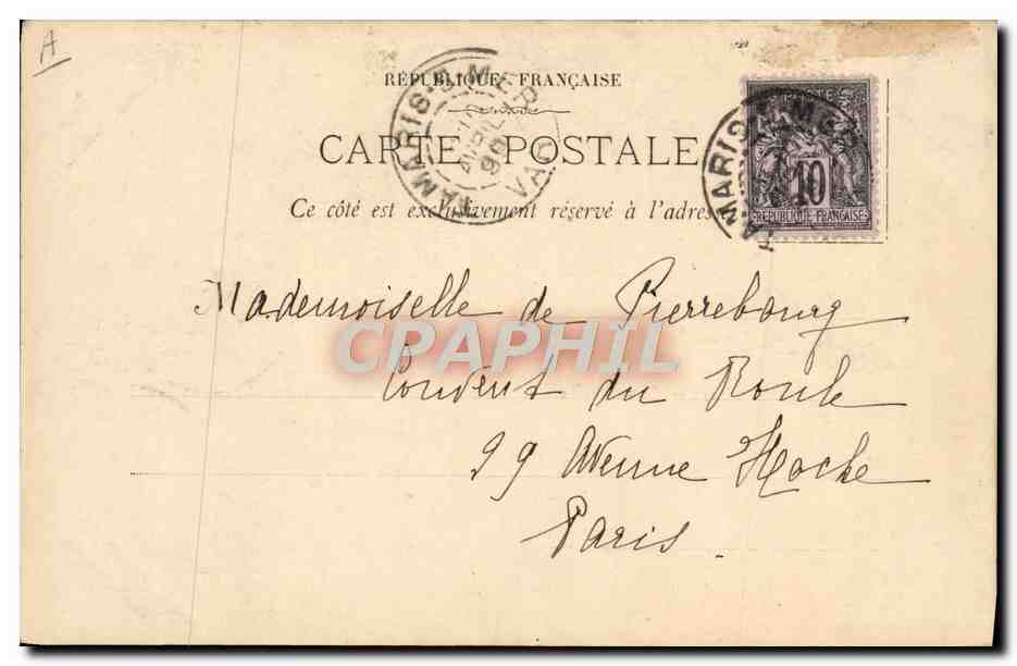 CPA Bagne Bagnard Toulon L'ancien bagne  — Rückseite