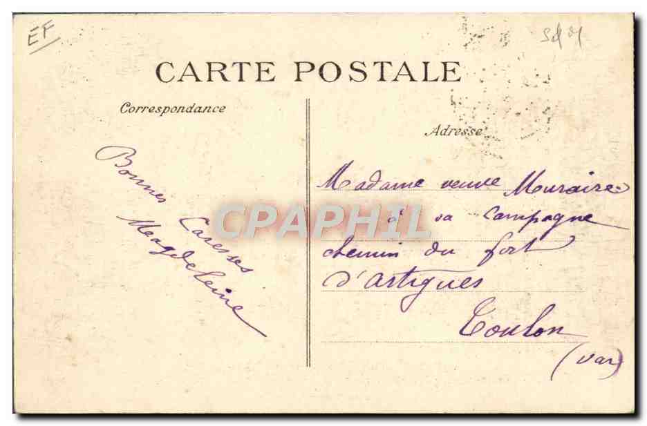 CPA Train Catastrophe de Melun 4 novembre 1913 Le rapide n°2 de Marseille tamponne le Train Poste Le lieu catastrophe  — Rückseite