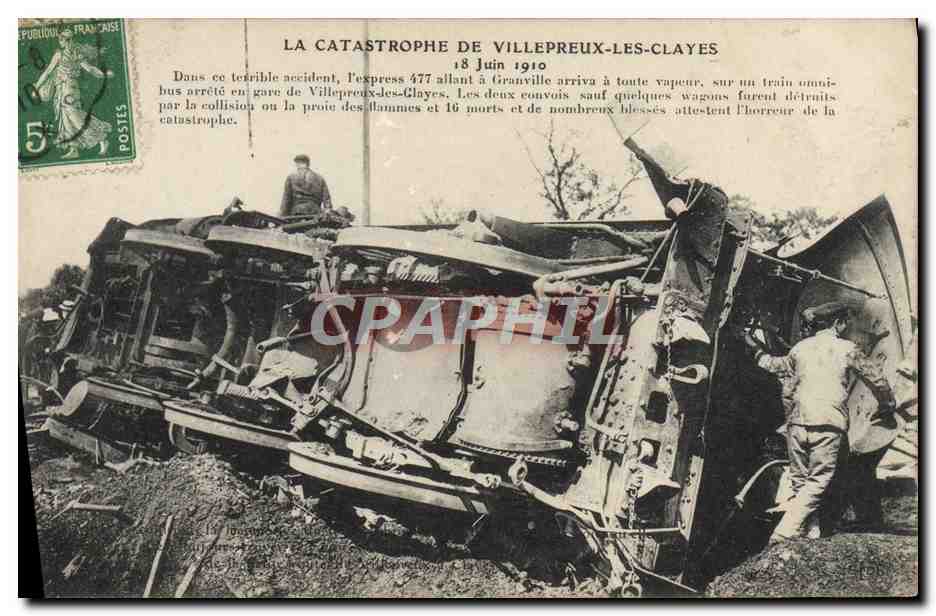 Die Katastrophe von Villepreux-les-Clayes — 18. Juni 1910 — Verlag nicht sichtbar - Vorderseite
