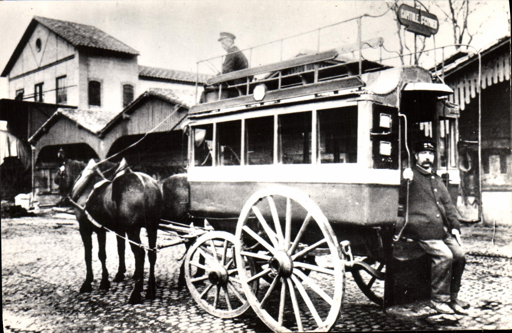 CPM Tramway de Toulouse Omnibus a Imperiale