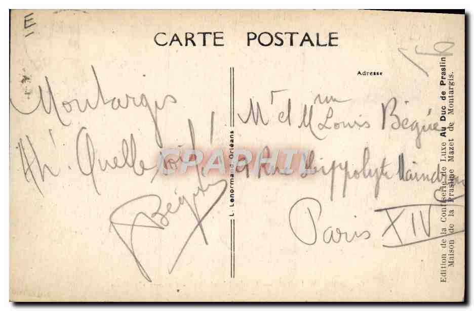 Montargis (Loiret) — Stade Municipal — Course Cycliste — Édition de la Confrérie de Luxe — Rückseite