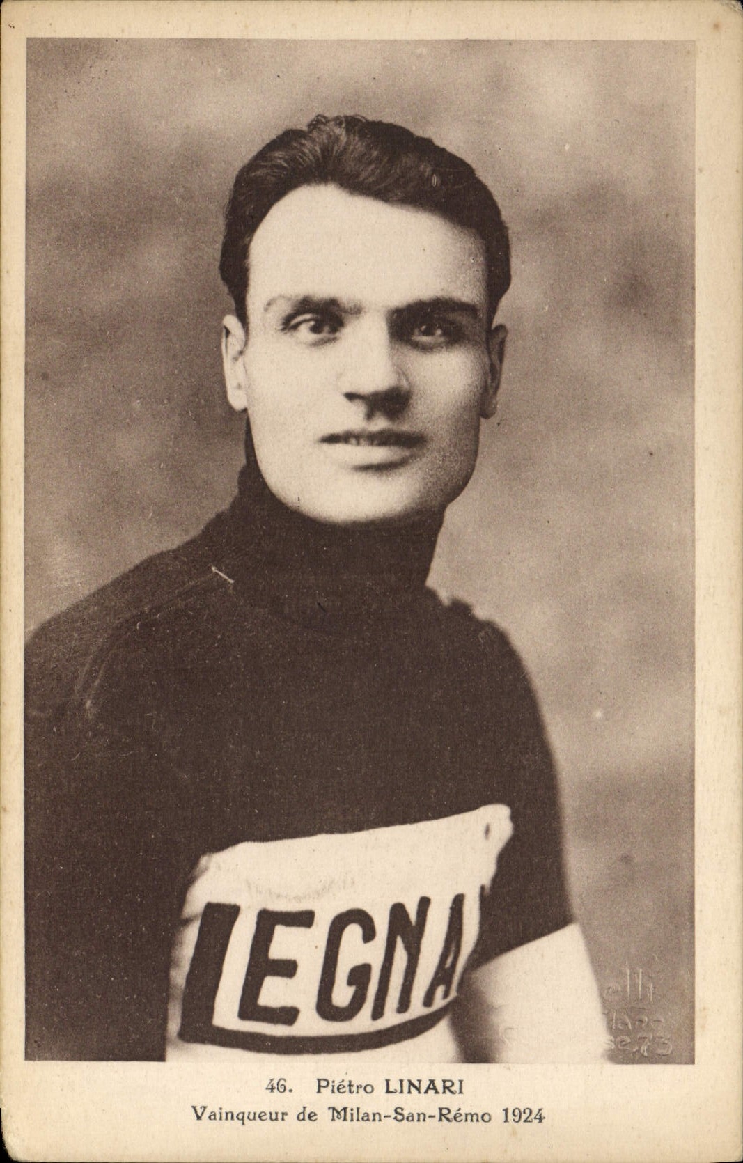 Piétro Linari — Vainqueur de Milan-San-Rémo 1924 — E. Beausire, n°46