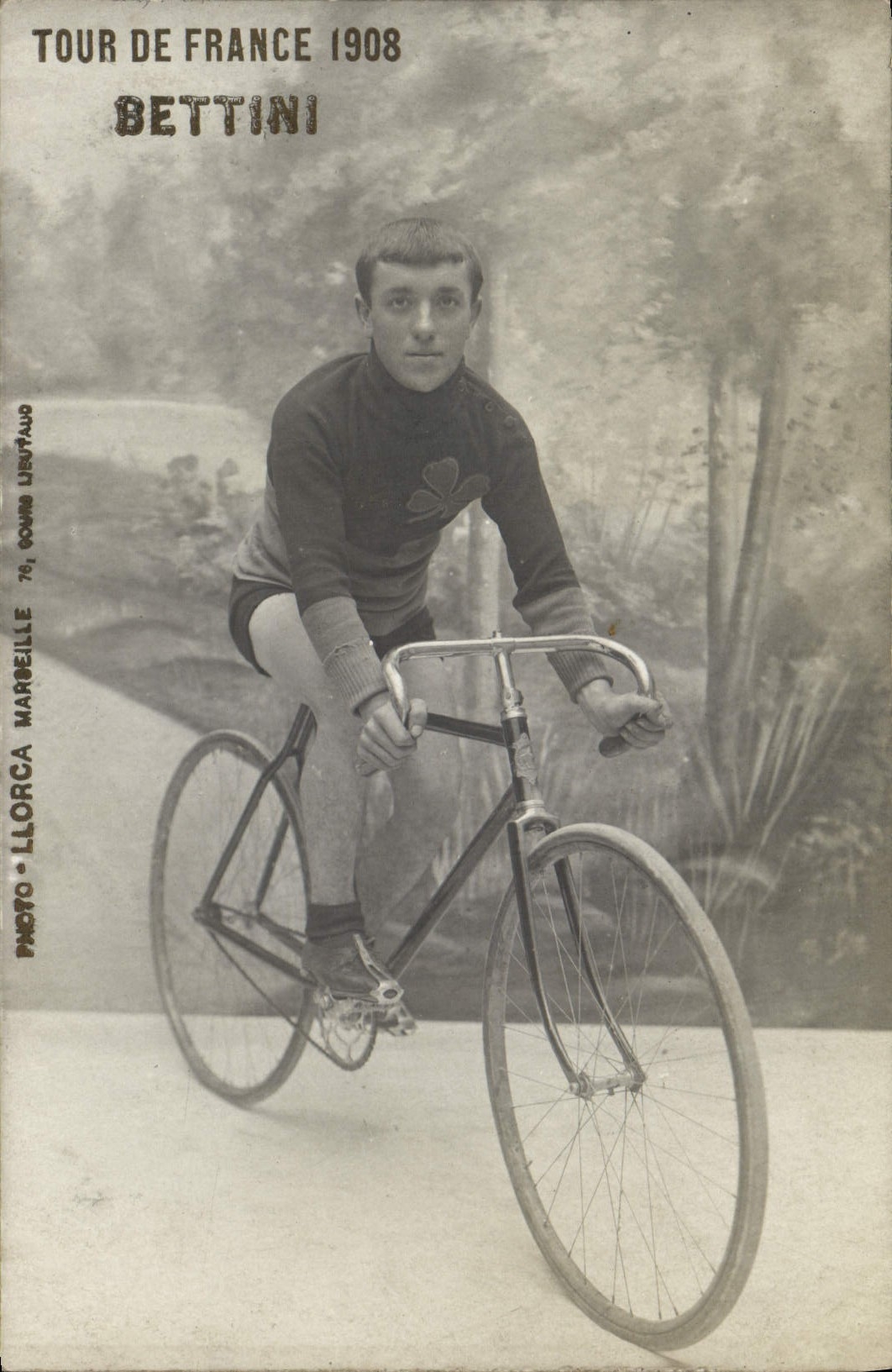Tour de France 1908 — Bettini — Photo de studio par Pasto-Llorca, Marseille