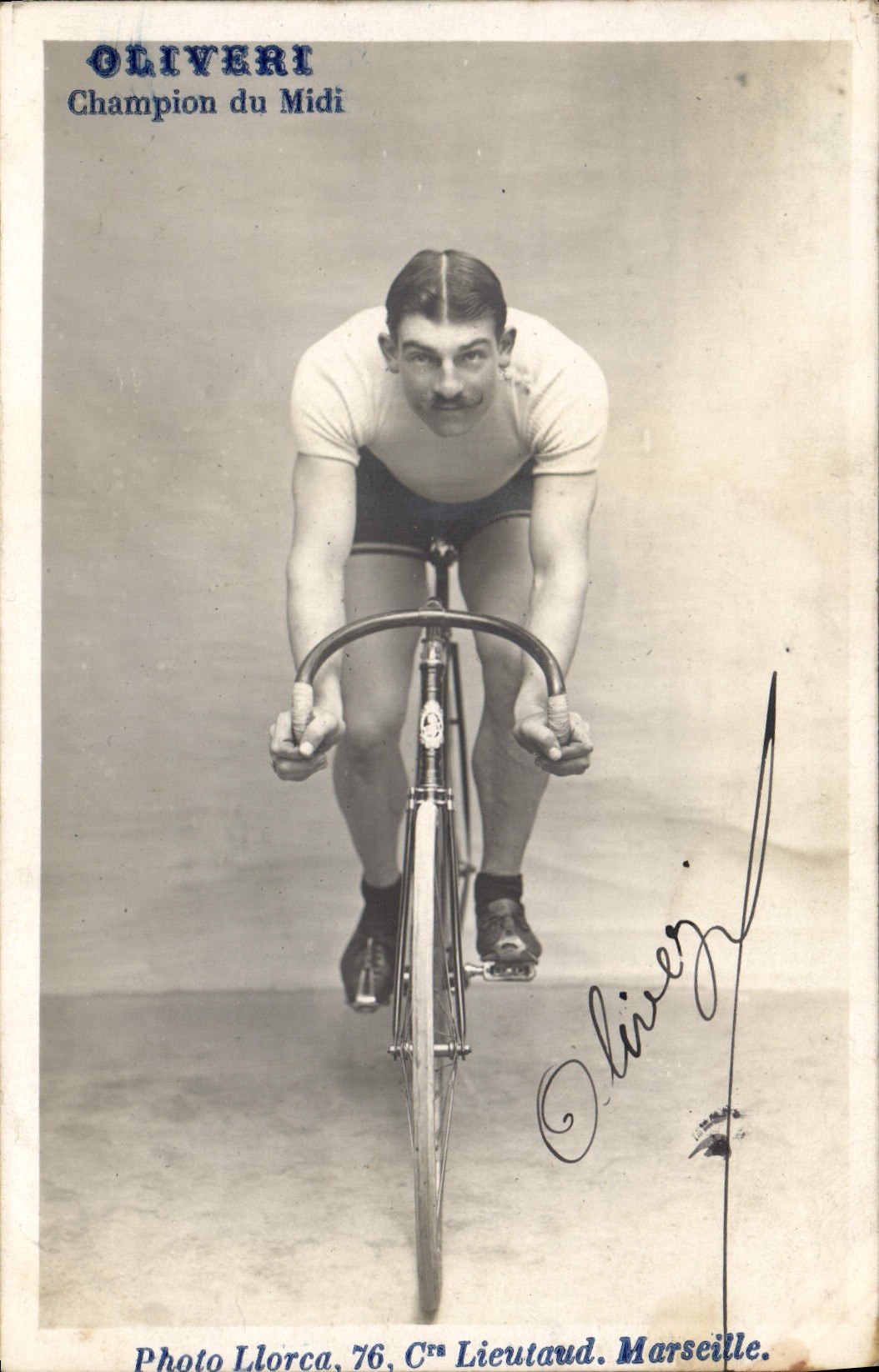 Oliveri, Champion des Südens — Photo Llorca, 76, Cr° Lieutaud, Marseille