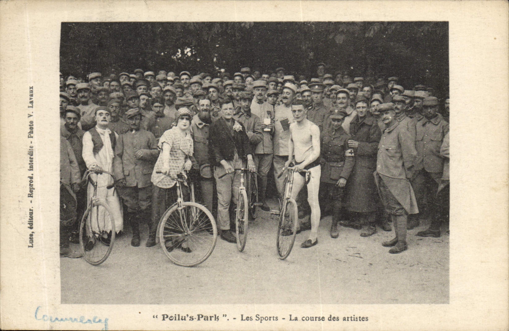 Poilu's-Park — Les Sports — La course des artistes — Éditeur Luce, Photo V. Lavaux