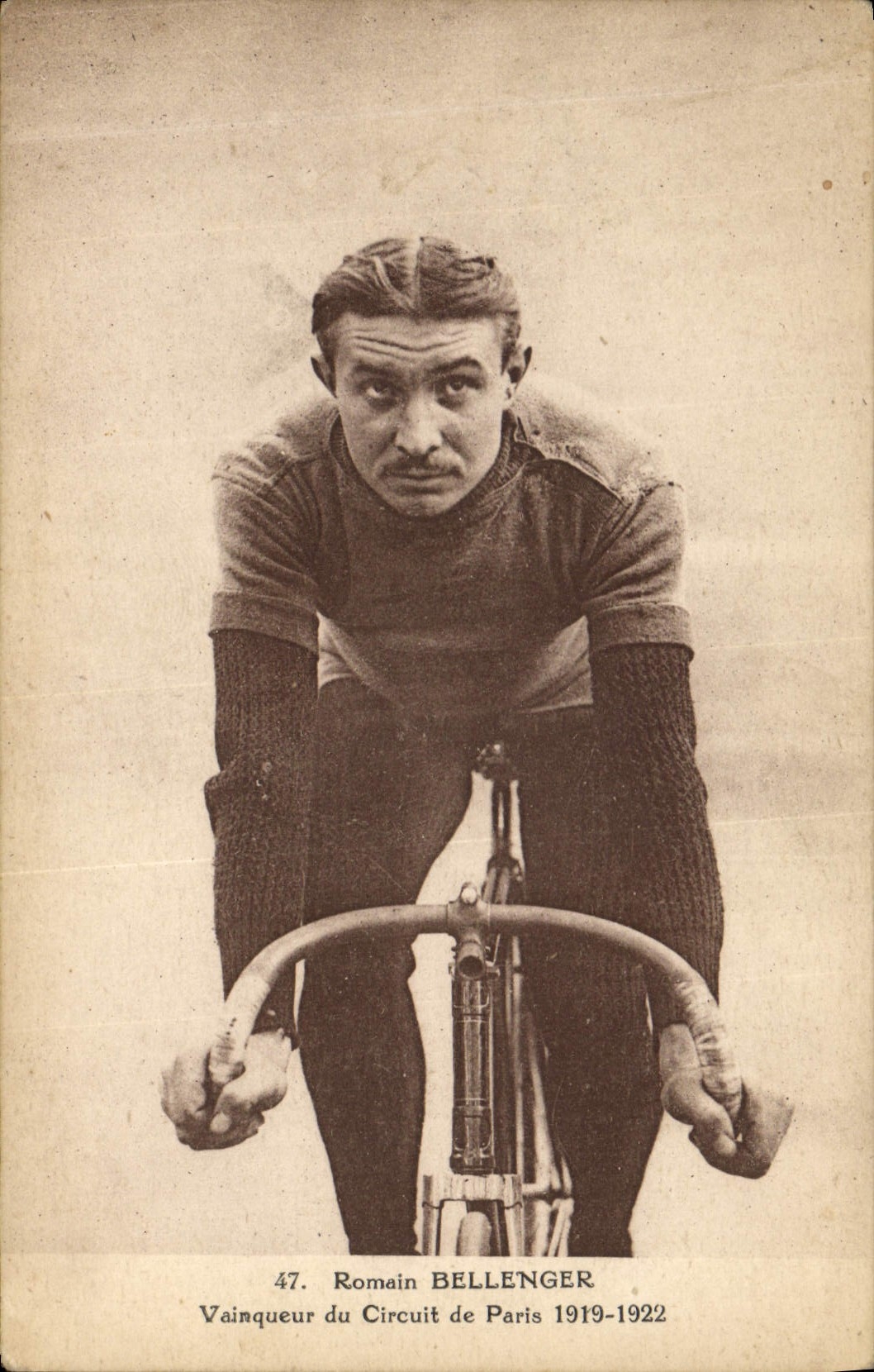 Romain BELLANGER — Vainqueur du Circuit de Paris 1919-1922 — E. Beauvais, édit.