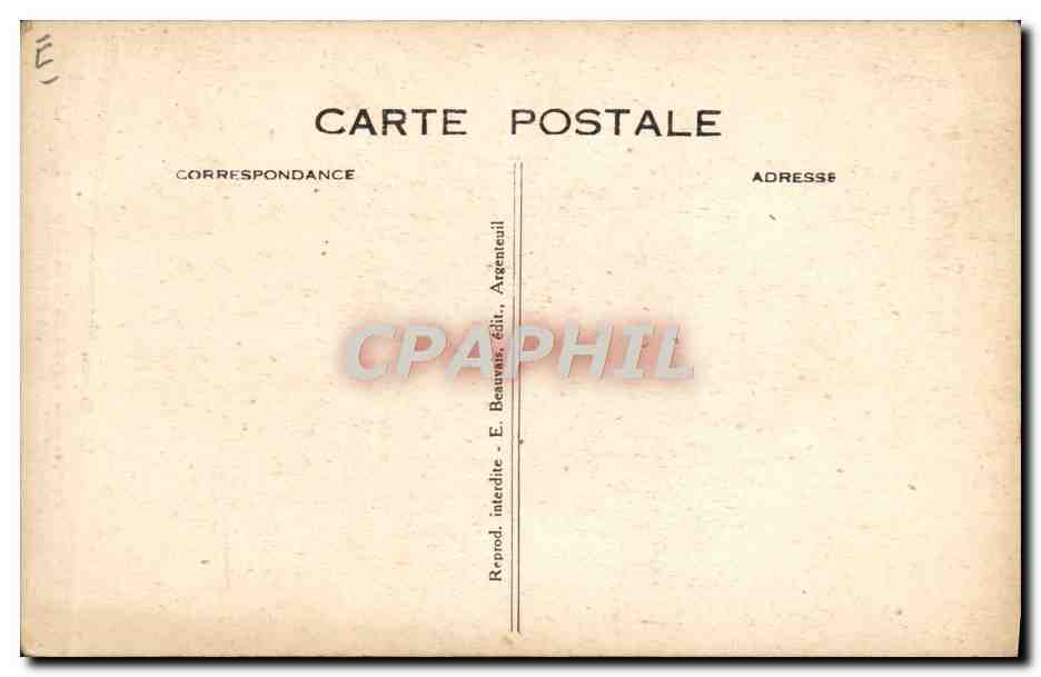 Romain BELLANGER — Vainqueur du Circuit de Paris 1919-1922 — E. Beauvais, édit. — Rückseite