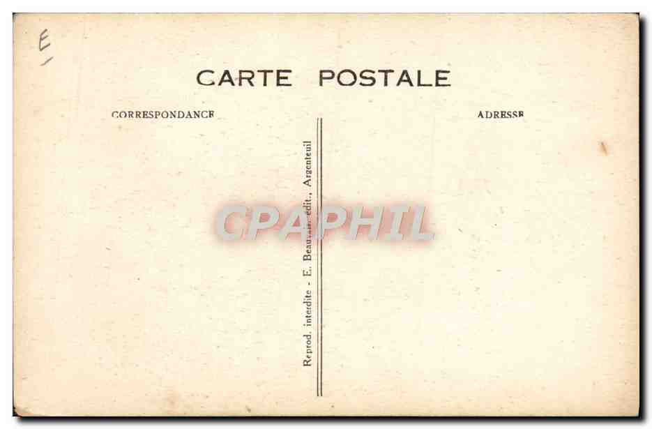 Jules MIQUEL, stayer — Champion d'Hiver 1923-1924 — E. Beau, Argenteuil — Rückseite