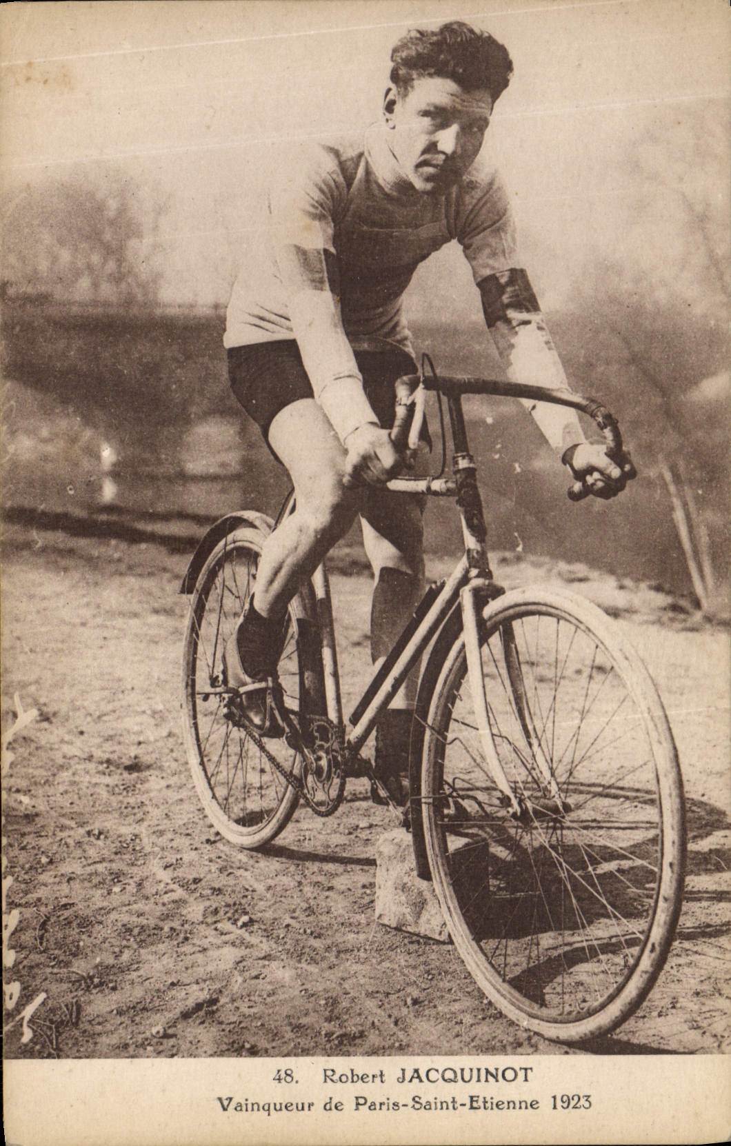 Robert Jacquinot — Vainqueur de Paris-Saint-Étienne 1923 — E. Beauregard, n°48